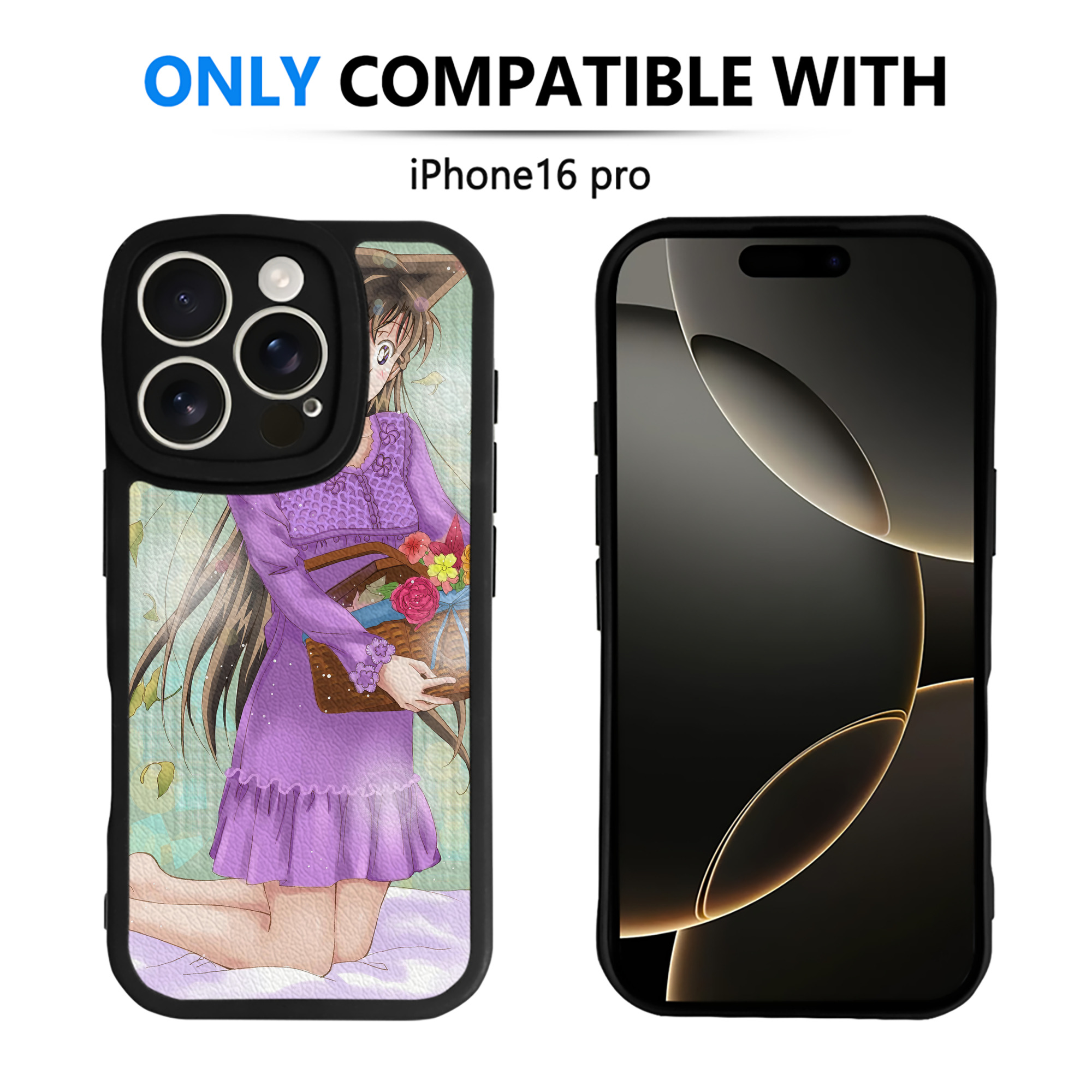 （画像用） 名探偵コナン Detective Conan 【iPhone 16シリーズ対応】シリコンスマホケース（レザー調） 材質：シリコン